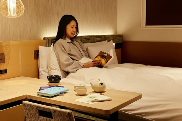 日本茶がテーマのホテルで、お茶で 「ととの寝」 する新プラン販売